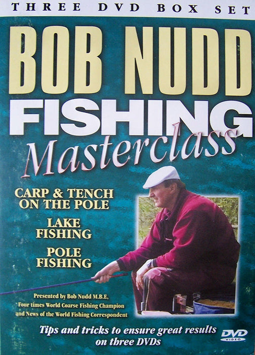 Bob Nudd Fishing Masterclass: 3 DVD Box Set Carp Pole [Region Free] - New Sealed - Attic Discovery Shop
