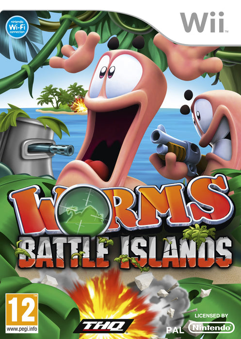 Worms Battle Islands (Nintendo Wii Game) [PAL] - Very Good - Attic Discovery Shop