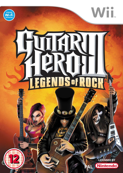 Guitar Hero III: Legends of Rock - Cased Game Only (Nintendo Wii Game) [PAL] - Good - Attic Discovery Shop