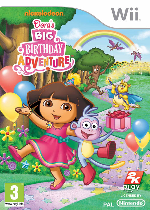 Dora's Big Birthday Adventure (Nintendo Wii Game) PAL - Very Good - Attic Discovery Shop