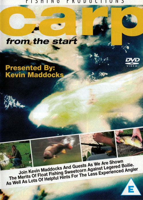 Carp from the Start - Kevin Maddocks (DVD) [Region Free] - New Sealed - Attic Discovery Shop