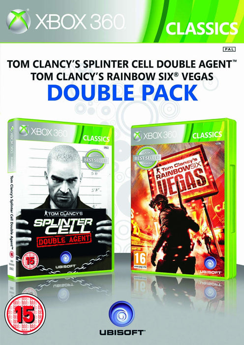 Ubisoft Double Pack Rainbow Six Vegas + Splinter Cell Double Agent Xbox 360 Game - Very Good - Attic Discovery Shop