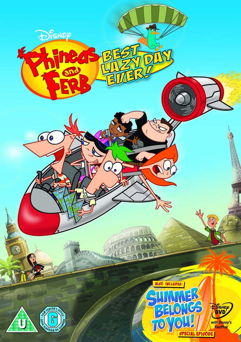 Phineas & Ferb - Best Lazy Day Ever [DVD] [Region 2] Kids Fun - New Sealed - Attic Discovery Shop