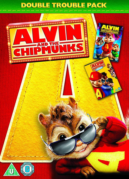 Alvin and the Chipmunks 1 and 2 Double Trouble Pack DVD [Region 2] - New Sealed - Attic Discovery Shop