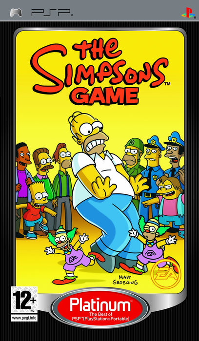 The Simpsons Game - Platinum Edition (PSP PlayStation Portable Game) - Good - Attic Discovery Shop