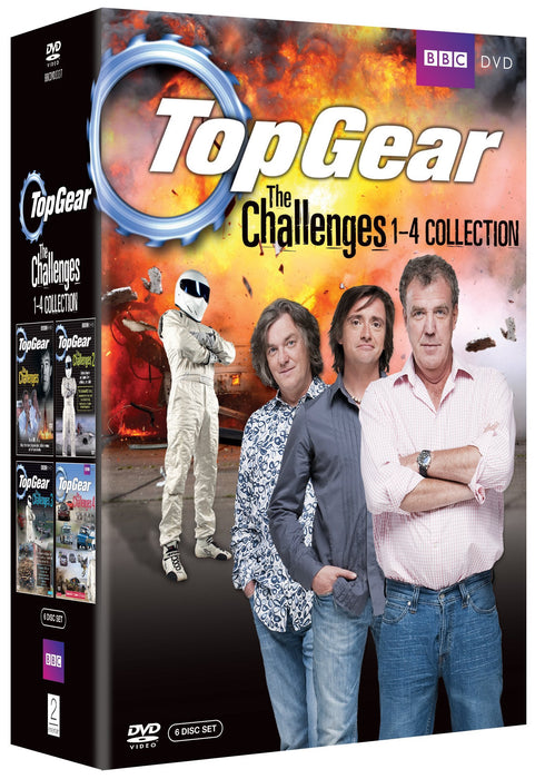 Top Gear - The Challenges 1-4 Collection [DVD Box Set] [Reg 2 + 4] - New Sealed - Attic Discovery Shop
