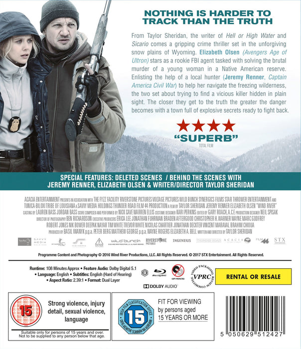 Wind River [Blu-ray] [2017] [Region B] - New Sealed - Attic Discovery Shop