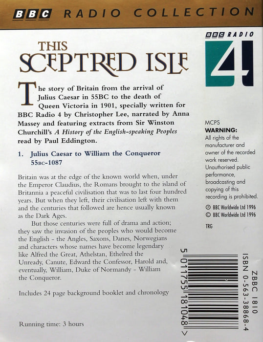 This Sceptred Isle 55bc - 1087 Caesar - William The Conqueror Cassette Audiobook - Very Good - Attic Discovery Shop