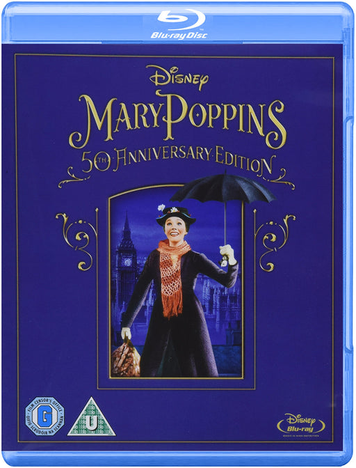 Mary Poppins 50th Anniversary Edition [Blu-ray] [Region Free] Disney Film - Like New - Attic Discovery Shop