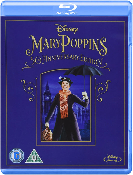 Mary Poppins 50th Anniversary Edition [Blu-ray] [Region Free] Disney Film - Like New - Attic Discovery Shop