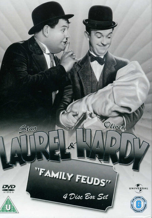Laurel & Hardy Family Feuds 4 Disc Box Set Collection [DVD] [Region 2 + 4] - Very Good - Attic Discovery Shop