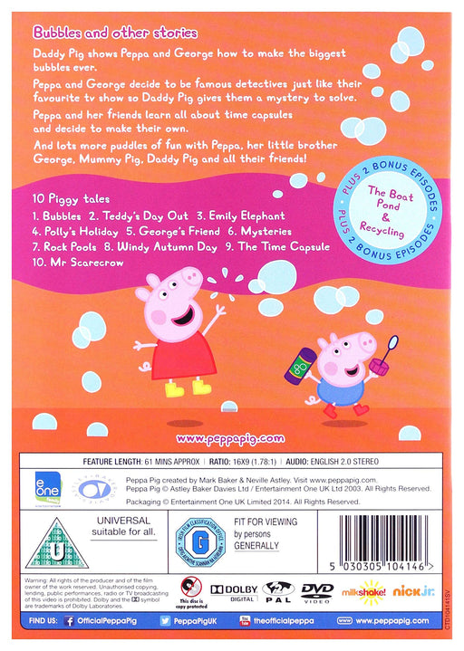 Peppa Pig: Bubbles [Volume 6] [DVD] [Region 2] - Like New - Attic Discovery Shop