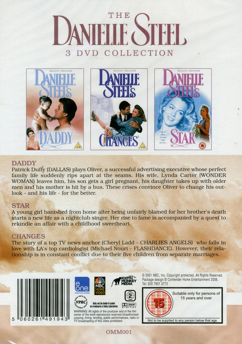 Danielle Steel's 3 DVD Collection: Daddy, Changes, Star Boxset [Reg2] NEW Sealed - Attic Discovery Shop