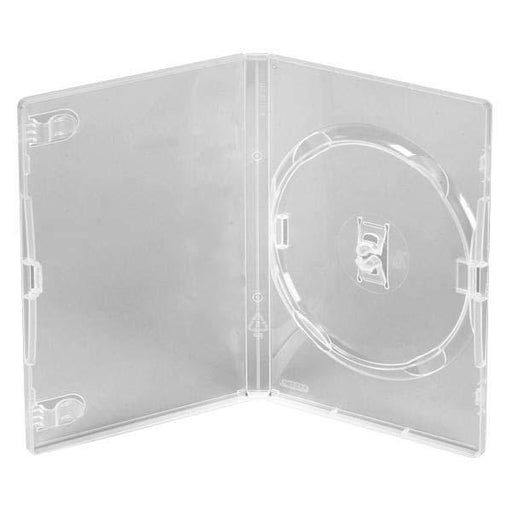 100 OFFICIAL Clear DVD Case Replacement Case UK 14mm Spine for 1 Disc New SEALED - Attic Discovery Shop