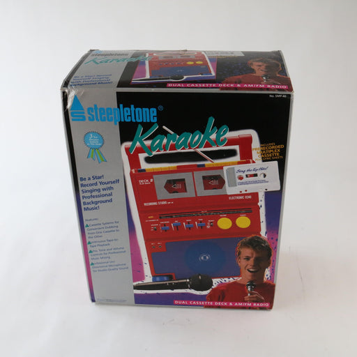 Vintage 1990’s Steepletone Karaoke Machine & Radio Receiver Rare (STILL NEW!) - Attic Discovery Shop