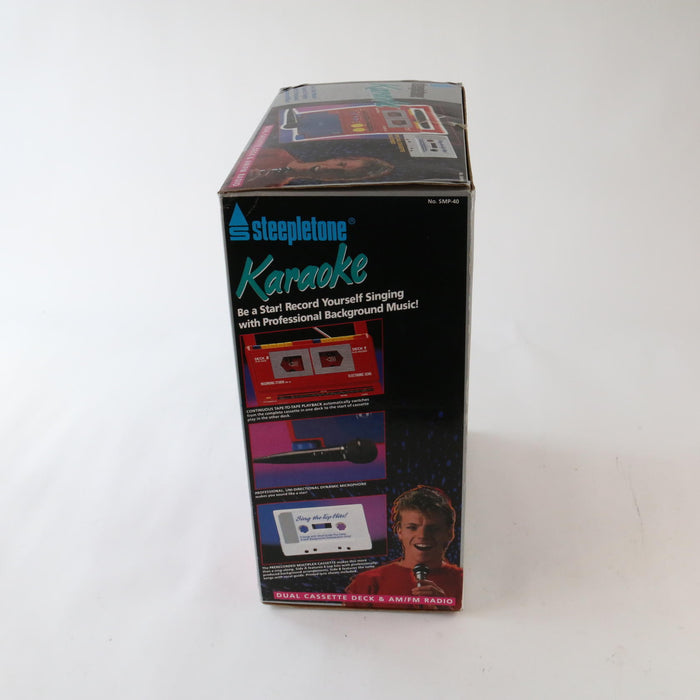 Vintage 1990’s Steepletone Karaoke Machine & Radio Receiver Rare (STILL NEW!) - Attic Discovery Shop