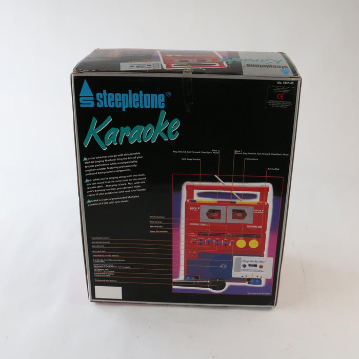 Vintage 1990’s Steepletone Karaoke Machine & Radio Receiver Rare (STILL NEW!) - Attic Discovery Shop