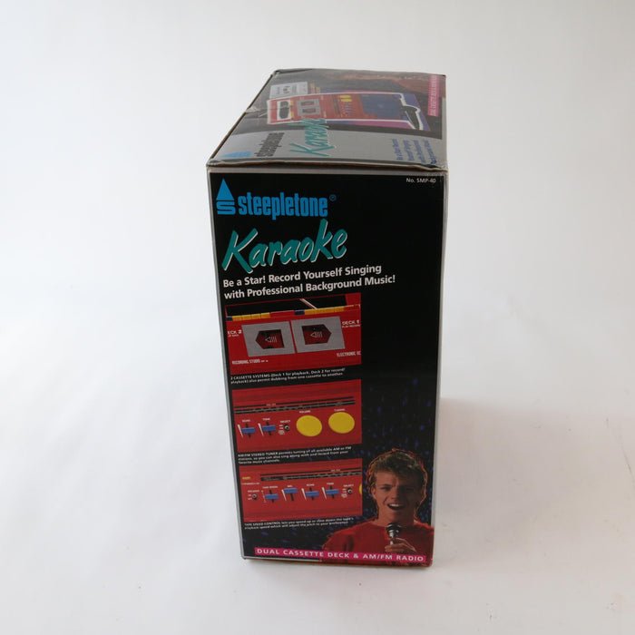 Vintage 1990’s Steepletone Karaoke Machine & Radio Receiver Rare (STILL NEW!) - Attic Discovery Shop