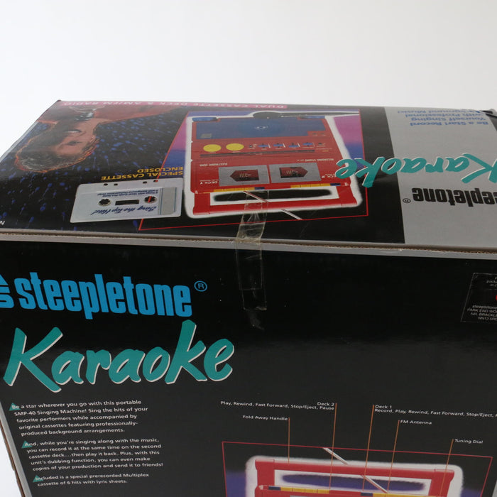 Vintage 1990’s Steepletone Karaoke Machine & Radio Receiver Rare (STILL NEW!) - Attic Discovery Shop