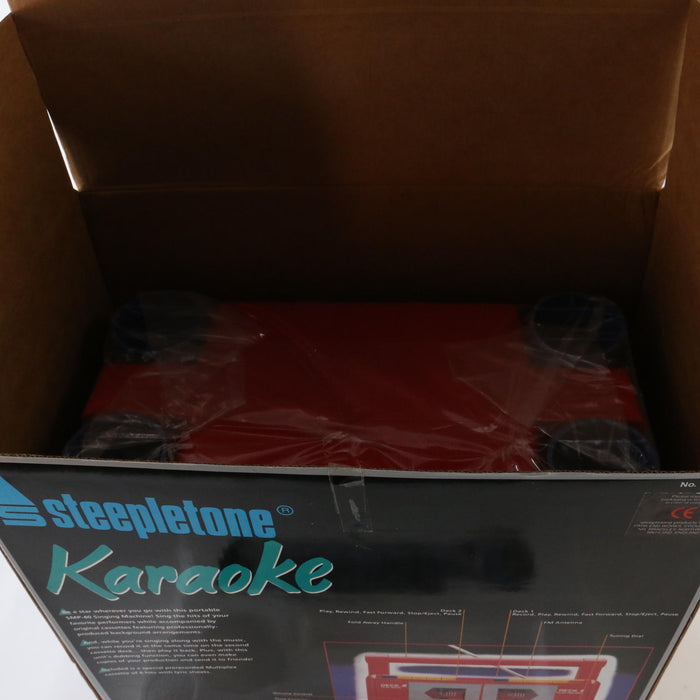 Vintage 1990’s Steepletone Karaoke Machine & Radio Receiver Rare (STILL NEW!) - Attic Discovery Shop