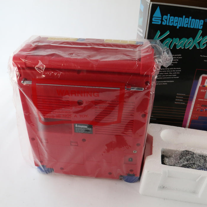 Vintage 1990’s Steepletone Karaoke Machine & Radio Receiver Rare (STILL NEW!) - Attic Discovery Shop