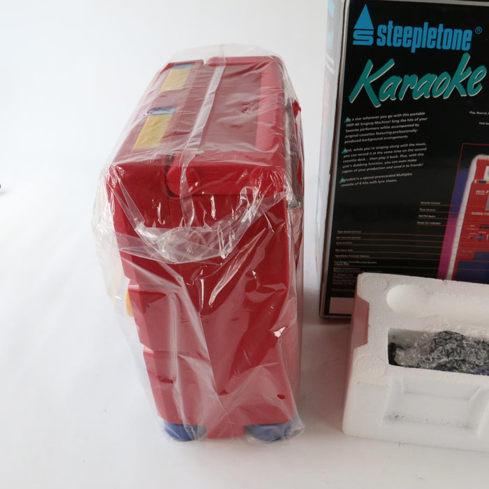 Vintage 1990’s Steepletone Karaoke Machine & Radio Receiver Rare (STILL NEW!) - Attic Discovery Shop