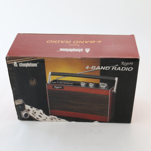 Vintage Steepletone Regent MK ll 4 Band Portable Radio Rare (STILL NEW!) Boxed - Attic Discovery Shop