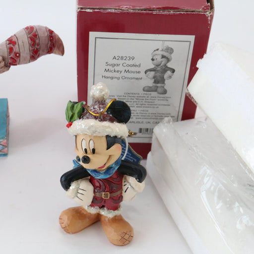Disney Traditions Grinning Cheshire Figurine 4007211 & Sugar Mickey Merry Minnie - Good - Attic Discovery Shop