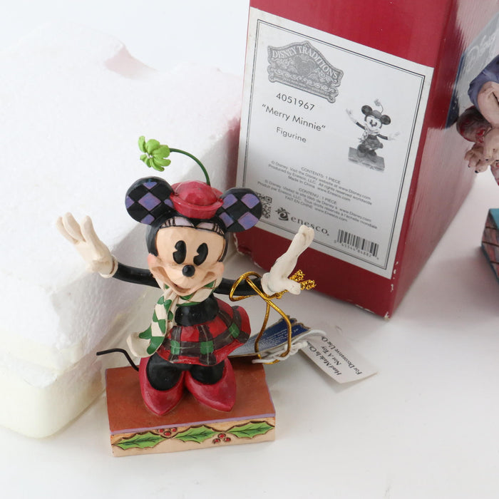 Disney Traditions Grinning Cheshire Figurine 4007211 & Sugar Mickey Merry Minnie - Good - Attic Discovery Shop