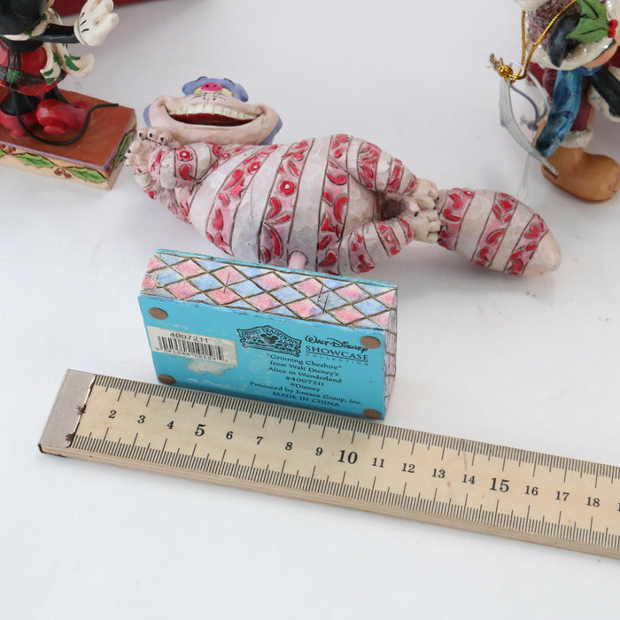 Disney Traditions Grinning Cheshire Figurine 4007211 & Sugar Mickey Merry Minnie - Good - Attic Discovery Shop