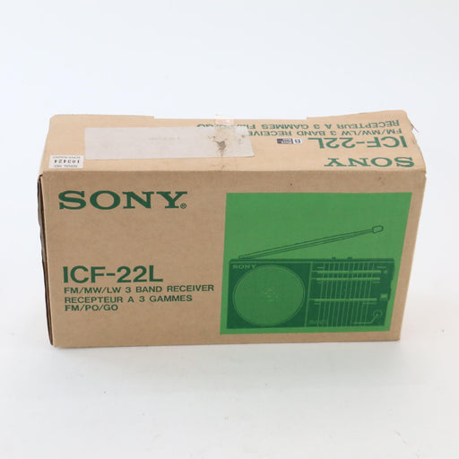 Vintage 1980s / 1989 Sony ICF-22L Radio Rare (STILL NEW!) Boxed - Attic Discovery Shop