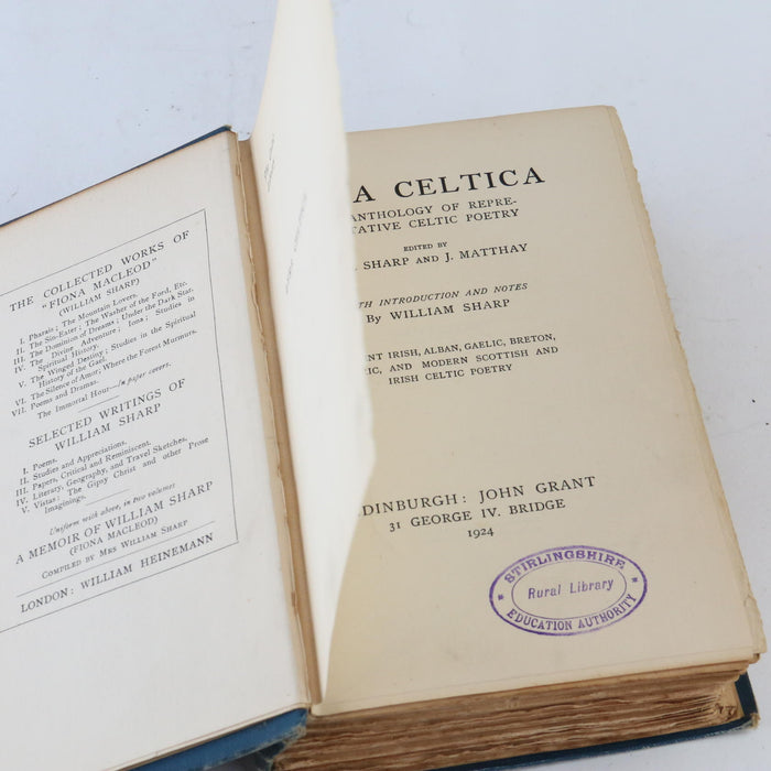 Lyra Celtica An Anthology of the Poetry of the Celt Sharp Gaelic 1924 Rare Book - Good - Attic Discovery Shop
