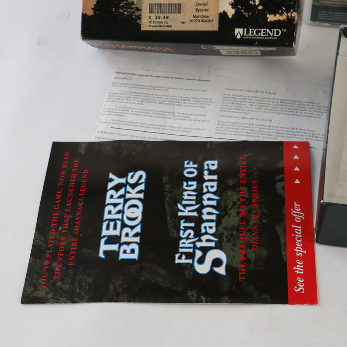 Shannara PC Rare Big Box Game - Boxed & Complete With Discs & Manual - PAL/Eng - Good - Attic Discovery Shop