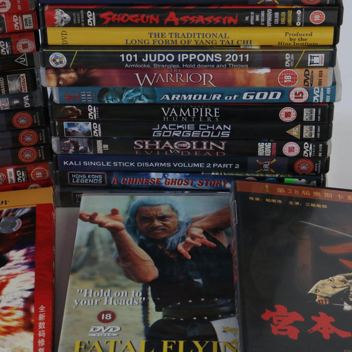 x51 Rare Unusual Martial Arts Kung Fu Karate DVD Job Lot Bundle Asian Hong Kong - Good - Attic Discovery Shop