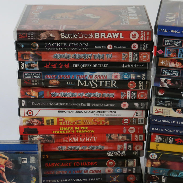 x51 Rare Unusual Martial Arts Kung Fu Karate DVD Job Lot Bundle Asian Hong Kong - Good - Attic Discovery Shop