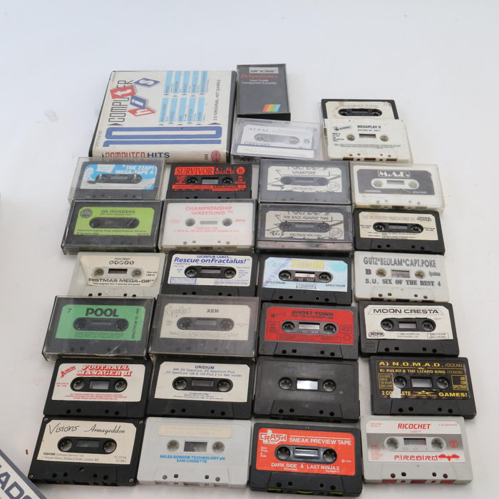 x148 Huge Vintage Retro Video Gaming Cassettes Spectrum C64 etc Games Bundle Lot - Good - Attic Discovery Shop