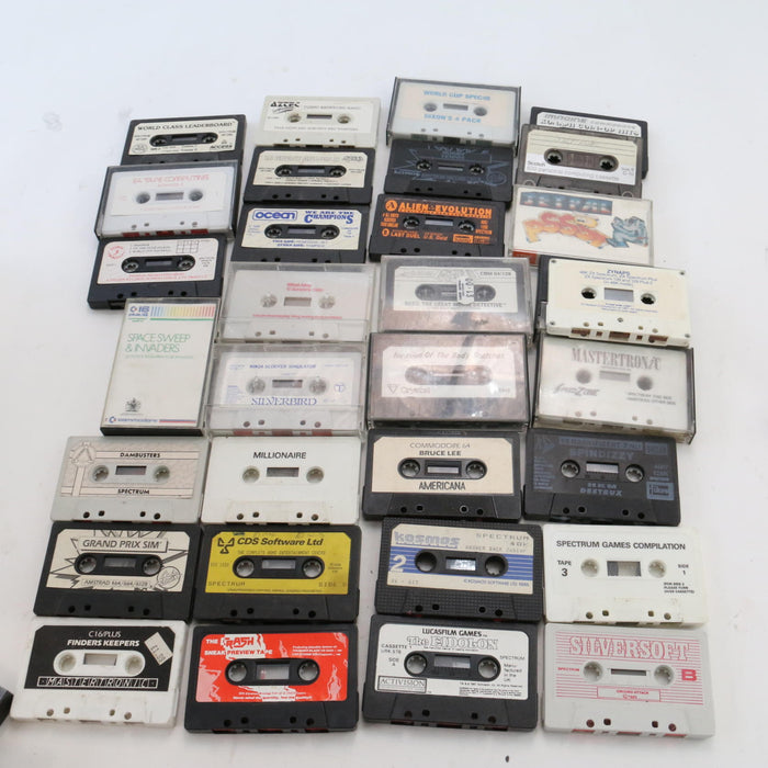 x148 Huge Vintage Retro Video Gaming Cassettes Spectrum C64 etc Games Bundle Lot - Good - Attic Discovery Shop