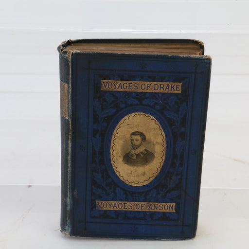 Voyages Round The World of Drake / Anson (2 Volumes in 1) Rare 1880 Antique Book - Good - Attic Discovery Shop