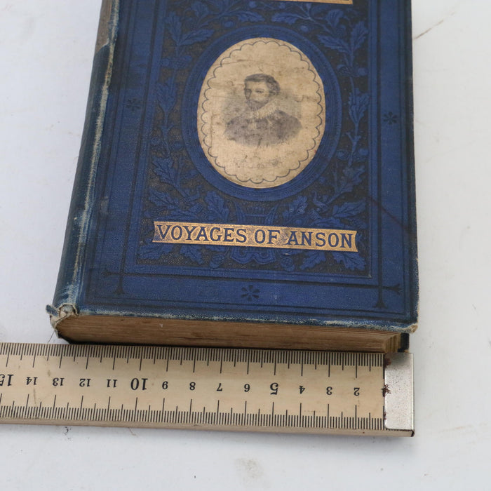 Voyages Round The World of Drake / Anson (2 Volumes in 1) Rare 1880 Antique Book - Good - Attic Discovery Shop