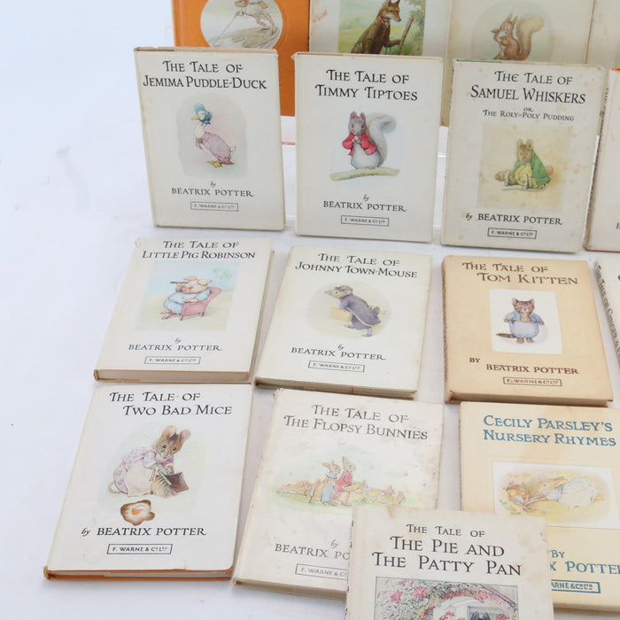 x21 Vintage Beatrix Potter Tales from The Peter Rabbits Hardback Books Pre-owned - Acceptable - Attic Discovery Shop