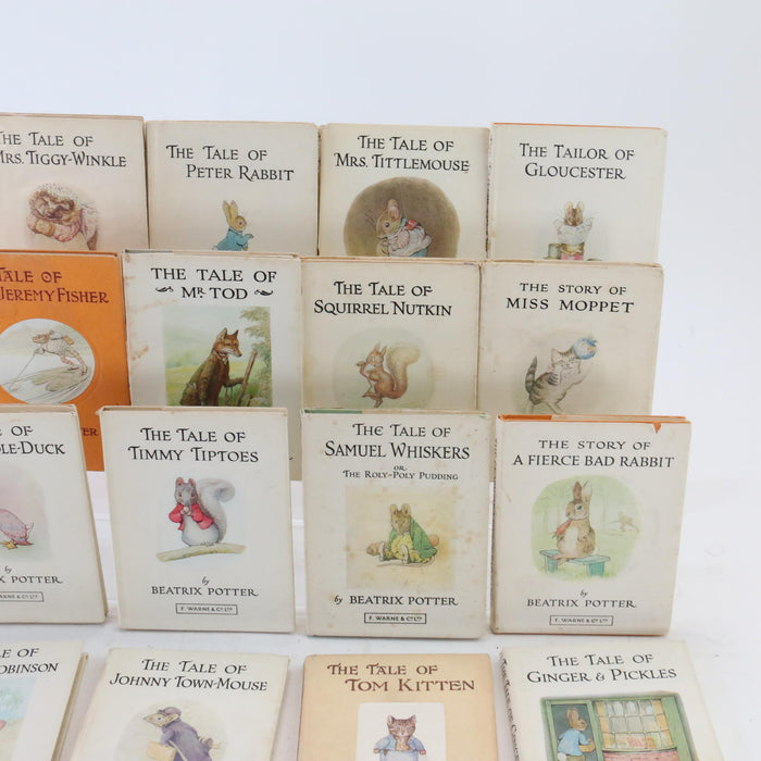 x21 Vintage Beatrix Potter Tales from The Peter Rabbits Hardback Books Pre-owned - Acceptable - Attic Discovery Shop