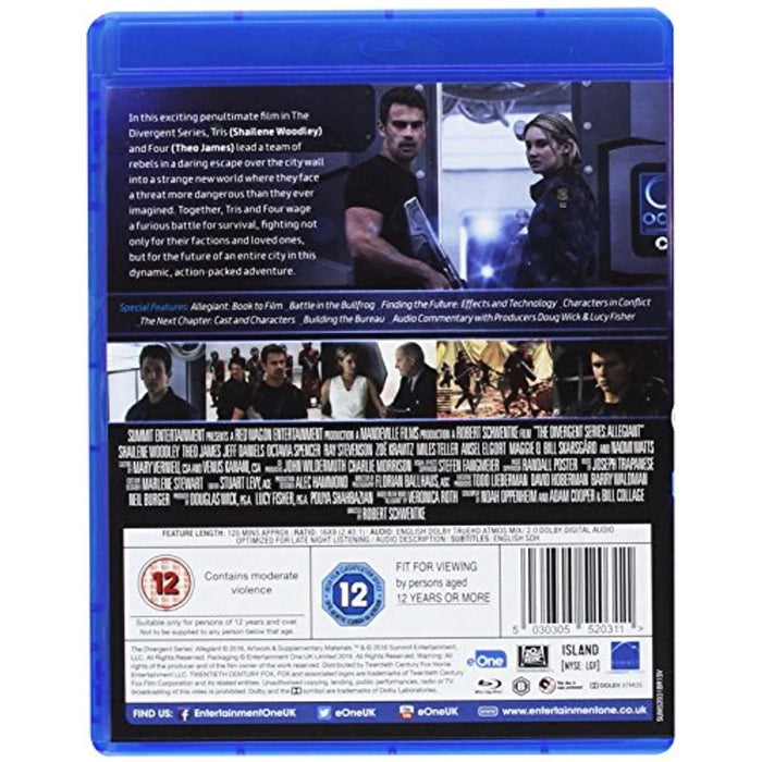 Allegiant [Blu-ray] [2016] [Region B] - New Sealed - Attic Discovery Shop