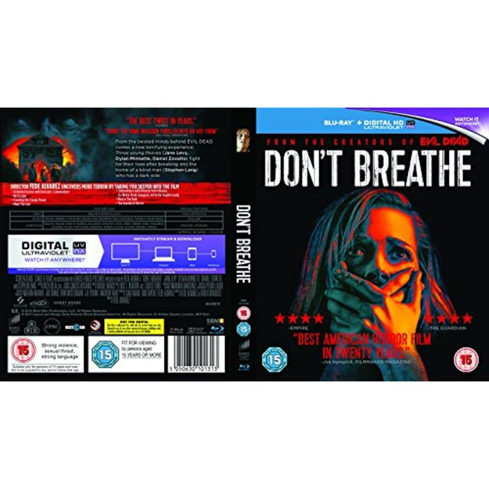 Dont Breathe [Blu-ray] [2016] [2017] [Region Free] - Very Good - Attic Discovery Shop