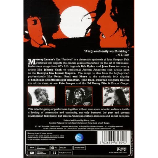 Festival! (Joan Baez, Bob Dylan etc) [DVD] [2012] [Region Free] EV Classics - Very Good - Attic Discovery Shop