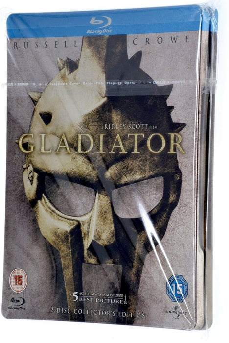 GLADIATOR 2 Disc Collectors Ed + Rare Art Cards Postcards BLU RAY Steelbook - Very Good - Attic Discovery Shop