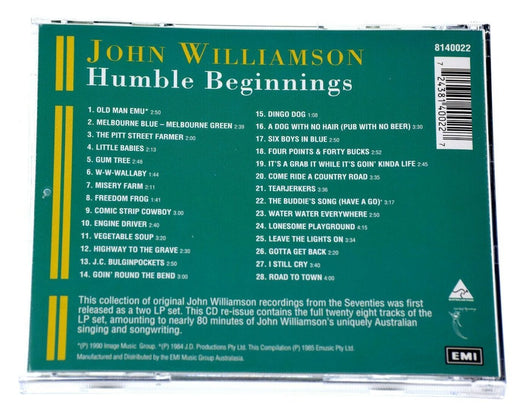 JOHN WILLIAMS HUMBLE BEGINNINGS ORIGINAL RECORDINGS FROM SEVENTIES Rare CD Album - Very Good - Attic Discovery Shop