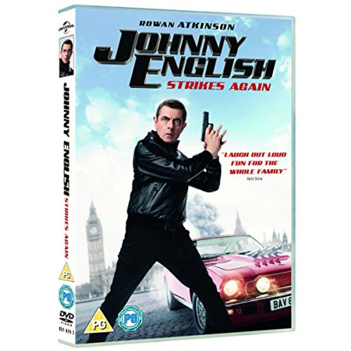 Johnny English Strikes Again [DVD] Rowan Atkinson [2018] [Region 2] - New Sealed - Attic Discovery Shop