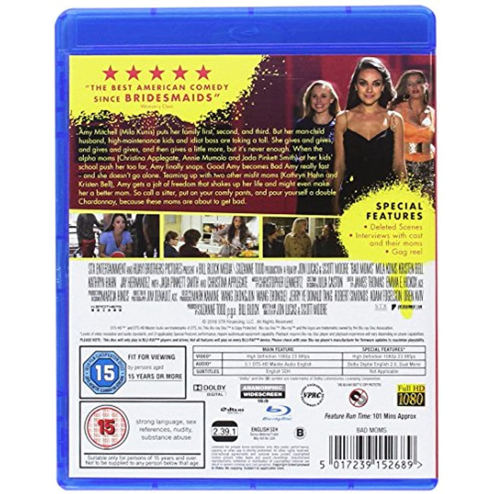 NEW Sealed Bad Moms [Blu-ray] [2016] [Region B] (Mila Kunis) - Attic Discovery Shop