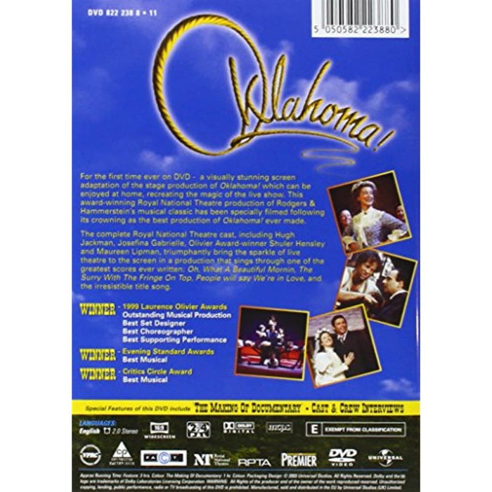 Oklahoma! [DVD] (Rodgers & Hammerstein) [Region 2, 4] - New Sealed - Attic Discovery Shop
