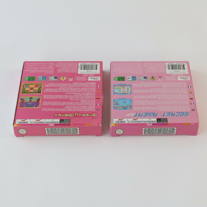Nintendo Gameboy Advance GBA Games Complete In Box Barbie Secret Agent & Groovy - Very Good - Attic Discovery Shop
